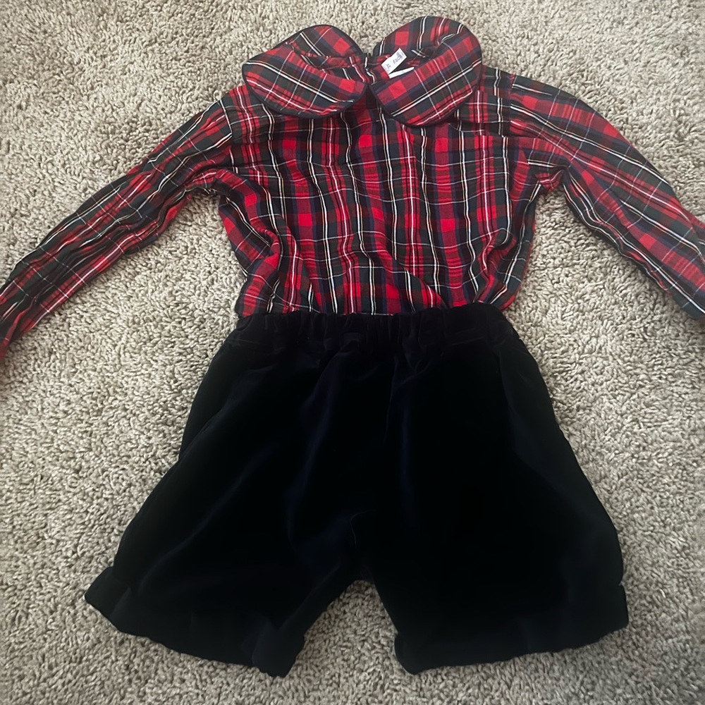 3T Rachel Riley plaid short set